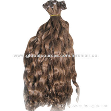 22-inch Indian Curly Pre-bonded in Hair Extensions